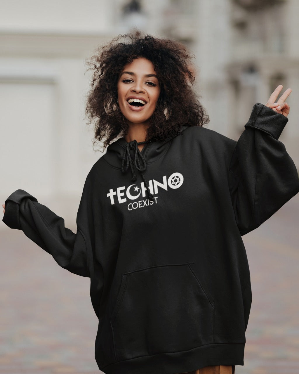 Techno Coexist (Hoodie)